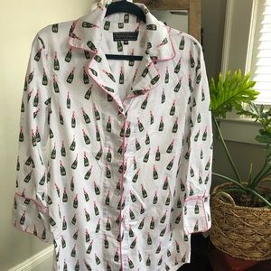 Champagne Sleep Shirt S/M NWOT